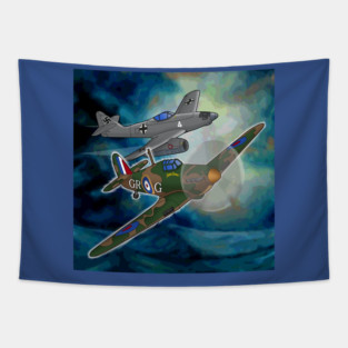Hawker Hurricane and ME 262 Tapestry