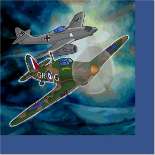 Hawker Hurricane and ME 262 Posters and Art