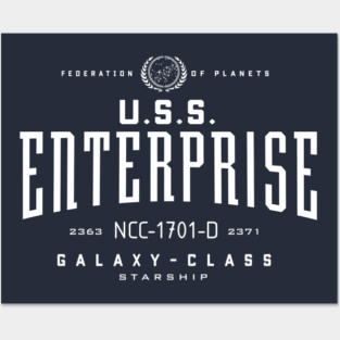 U.S.S. Enterprise-D Posters and Art