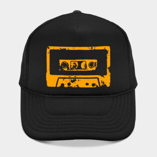 Orange Cassette Tape Hat