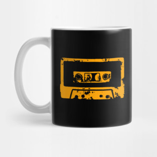 Orange Cassette Tape Mug