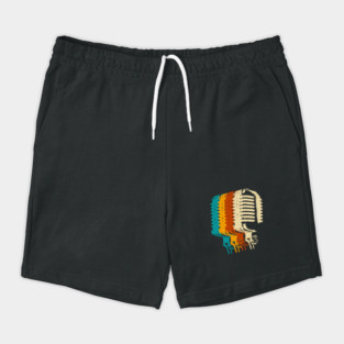 retro hip hop microphone Shorts
