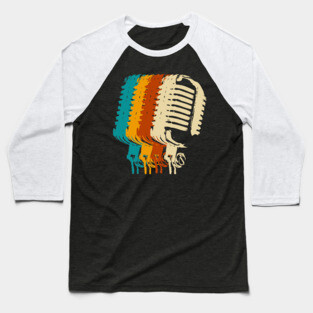 retro hip hop microphone Baseball T-Shirt