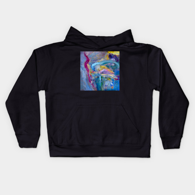 Abstract 96 Kids Hoodie by DonWillisJrArt