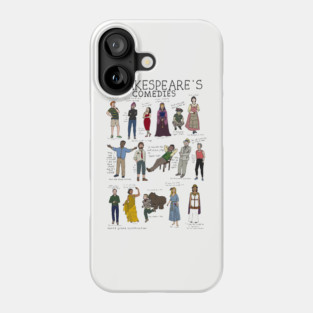 Shakespeare's Comedies Phone Case