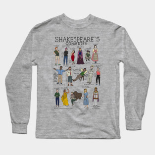 Shakespeare's Comedies Long Sleeve T-Shirt