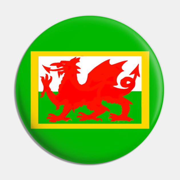 Welsh Dragon Pin by DonWillisJrArt