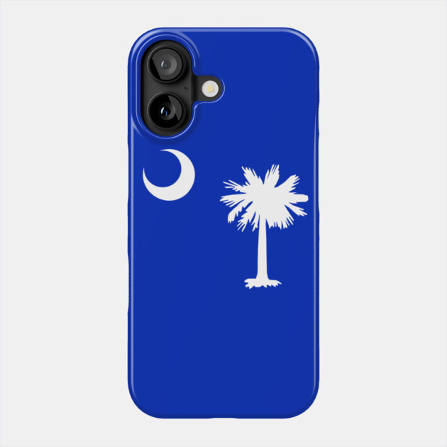 South Carolina Flag – Palmetto & Crescent Phone Case by DonWillisJrArt