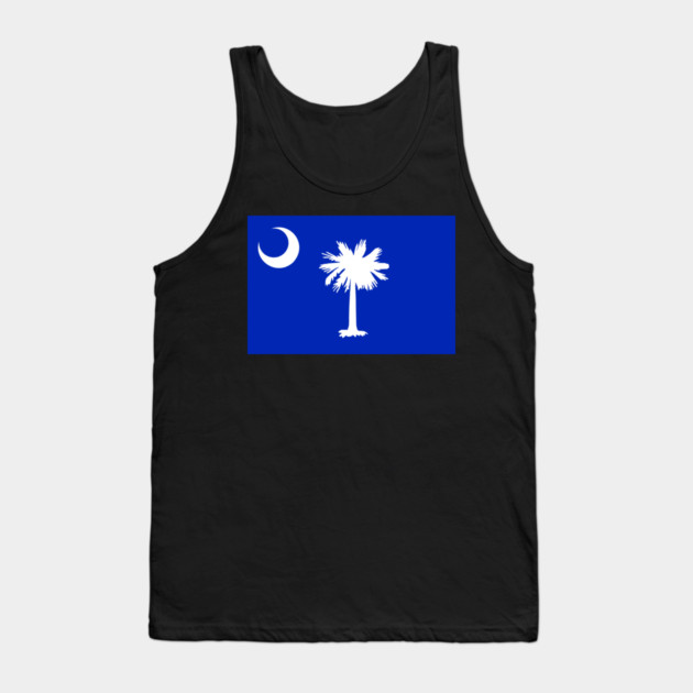 South Carolina Flag – Palmetto & Crescent Tank Top by DonWillisJrArt