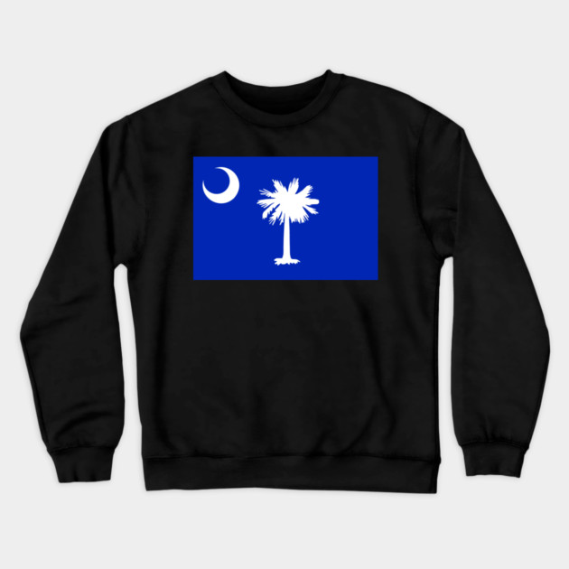 South Carolina Flag – Palmetto & Crescent Crewneck Sweatshirt by DonWillisJrArt