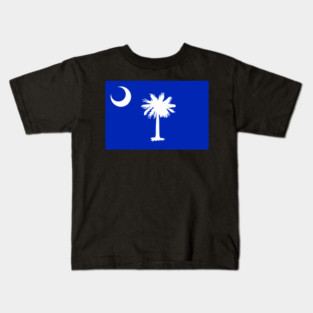 South Carolina Flag – Palmetto & Crescent Kids T-Shirt