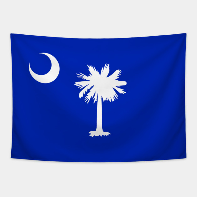 South Carolina Flag – Palmetto & Crescent Tapestry by DonWillisJrArt