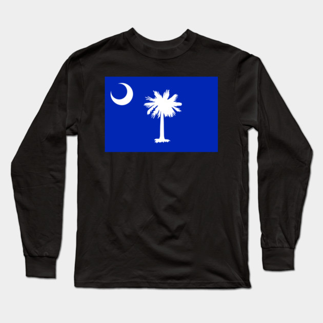South Carolina Flag – Palmetto & Crescent Long Sleeve T-Shirt by DonWillisJrArt