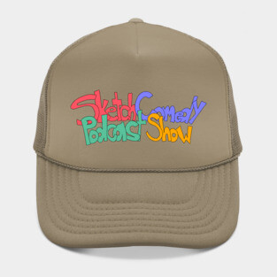 Sketch Comedy Podcast Show Curved Logo Hat