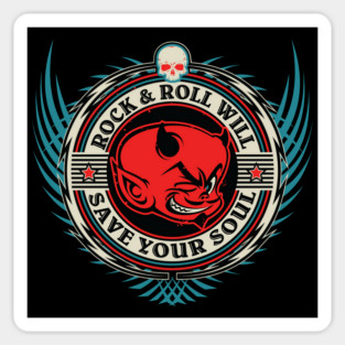 Rock & Roll Will Save Your Soul Sticker
