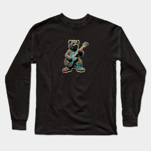 Deadhead Bear - Original Artwork Long Sleeve T-Shirt