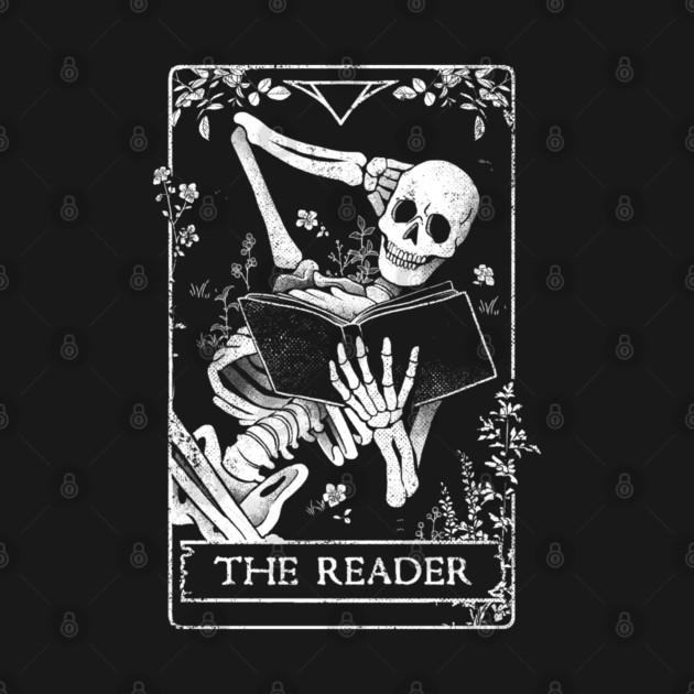 The Reader - Death Skull Book Gift by eduely