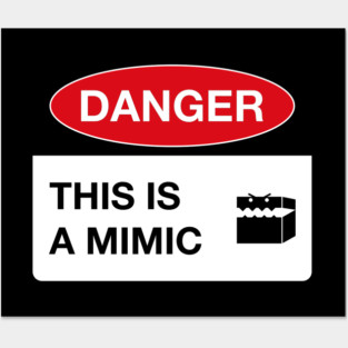 Funny Mimic Confirmed Sign Posters and Art
