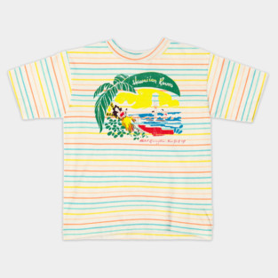 Hawaiian Room --- Retro 70s Hotel Aesthetic Kids T-Shirt