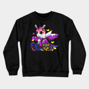 Genderfluid Easter Dragon Crewneck Sweatshirt
