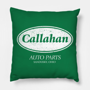 Callahan Auto parts - distressed Pillow