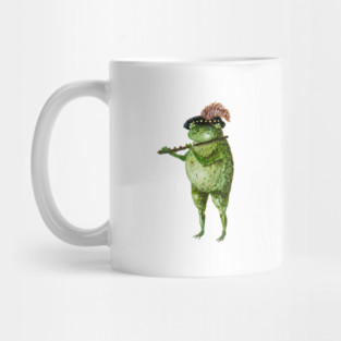 Flute Playing Frog Mug