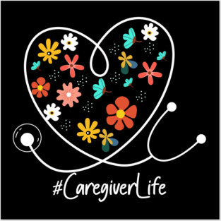 Caregiver Heart Posters and Art