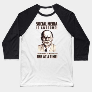 Social Media is Awesome Baseball T-Shirt