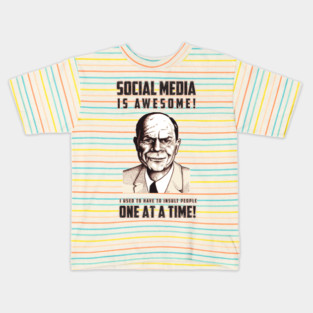 Social Media is Awesome Kids T-Shirt