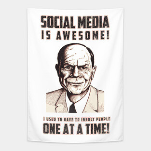 Social Media is Awesome Tapestry