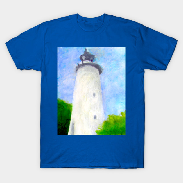 Lighthouse Ocracoke Island North Carolina T-Shirt by DonWillisJrArt