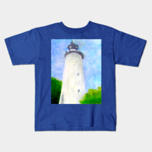 Lighthouse Ocracoke Island North Carolina Kids T-Shirt