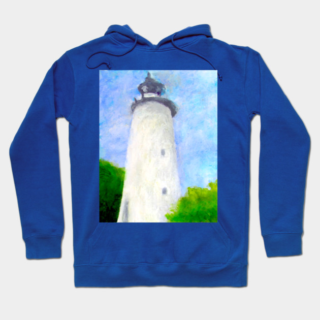 Lighthouse Ocracoke Island North Carolina Hoodie by DonWillisJrArt