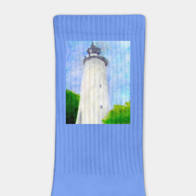 Lighthouse Ocracoke Island North Carolina by DonWillisJrArt