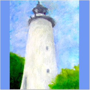Lighthouse Ocracoke Island North Carolina Posters and Art