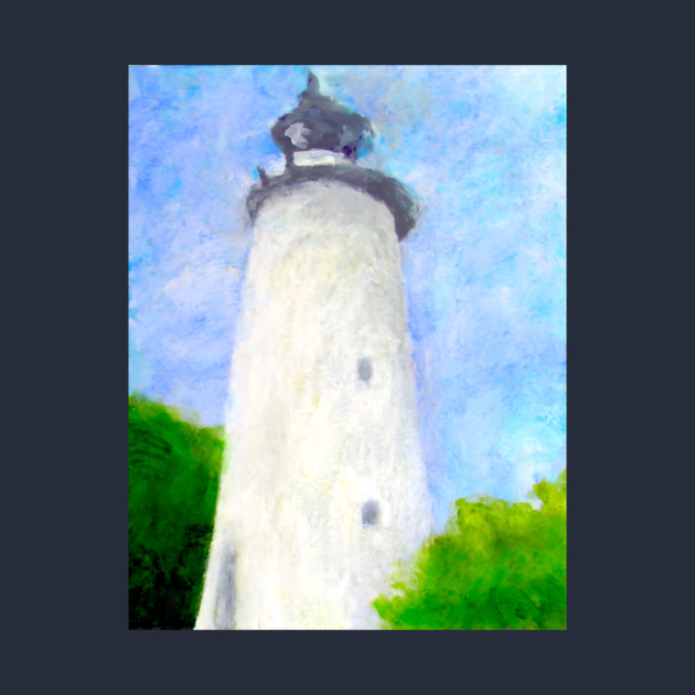 Lighthouse Ocracoke Island North Carolina by DonWillisJrArt