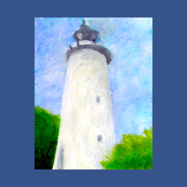 Lighthouse Ocracoke Island North Carolina by DonWillisJrArt