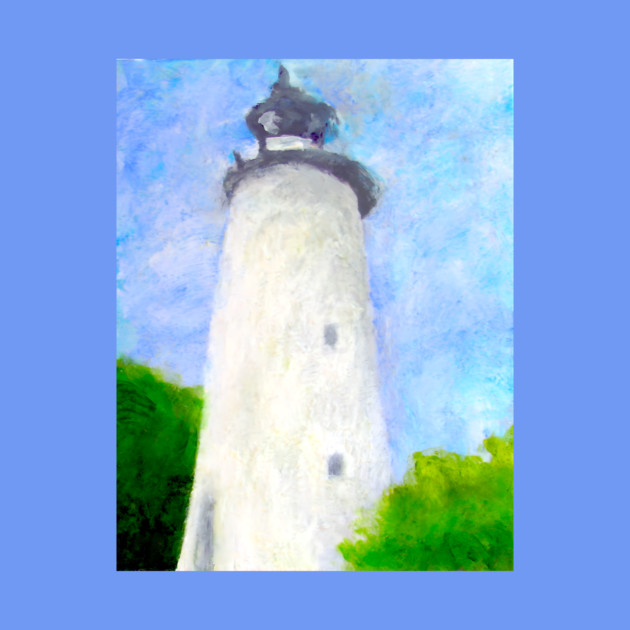 Lighthouse Ocracoke Island North Carolina by DonWillisJrArt