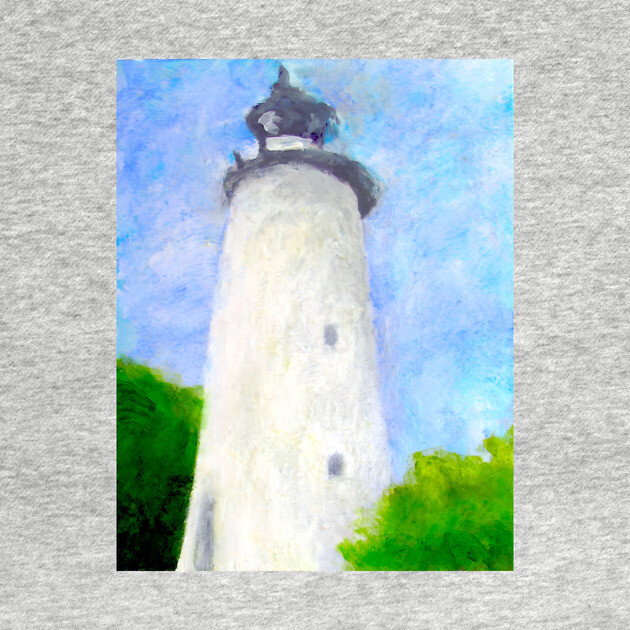 Lighthouse Ocracoke Island North Carolina by DonWillisJrArt