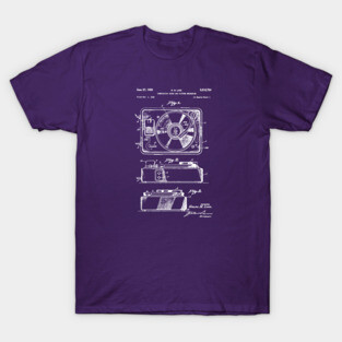Vintage Record Player Patent T-Shirt