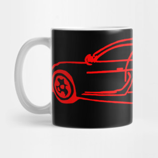 Red Sports Car Mug