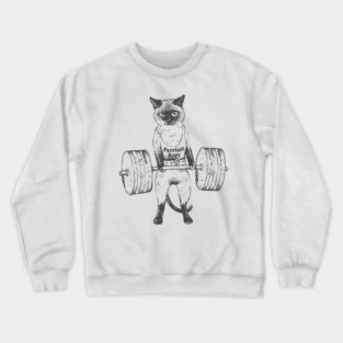 Siamese Cat Lift Crewneck Sweatshirt