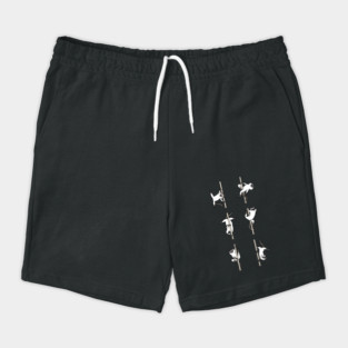 Siamese Cat Pole Dancing Club Shorts