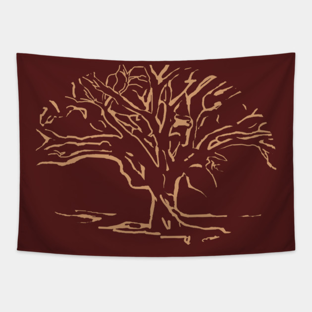 Gnarly Tree Tapestry by DonWillisJrArt