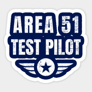 Area 51 Test Pilot - Ufo Alien Magnet