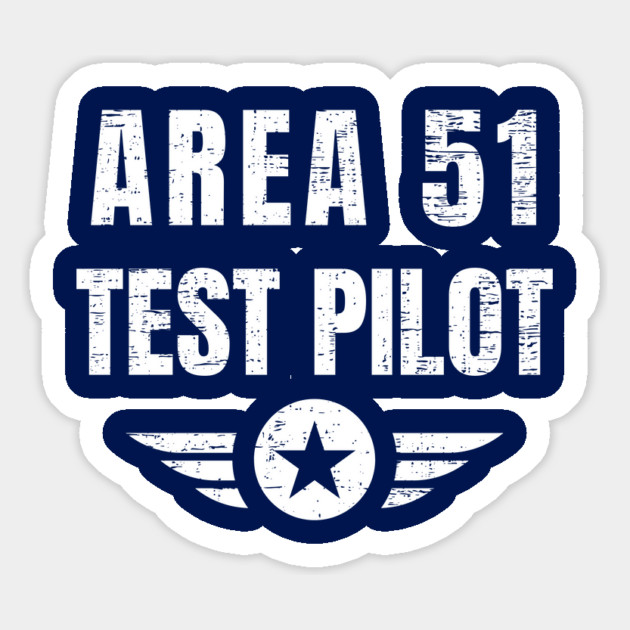 Area 51 Test Pilot - Ufo Alien Magnet by Paranormalshirts