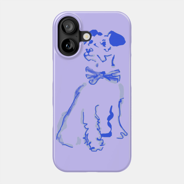 Puppy with Bow Tie Phone Case by DonWillisJrArt