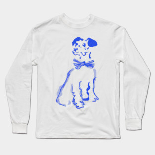 Puppy with Bow Tie Long Sleeve T-Shirt