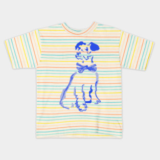 Puppy with Bow Tie Kids T-Shirt