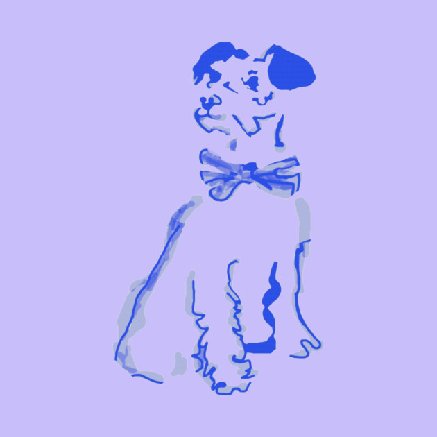 Puppy with Bow Tie by DonWillisJrArt